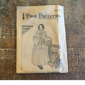 Past Patterns Sewing Pattern 802 Victorian Sun Bonnet Historical Costume UNCUT